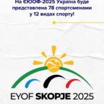 На Європейському юнацькому олімпійському фестивалі 2025 Україну представлятимуть 78 юних спортсменів у 12 видах спорту!